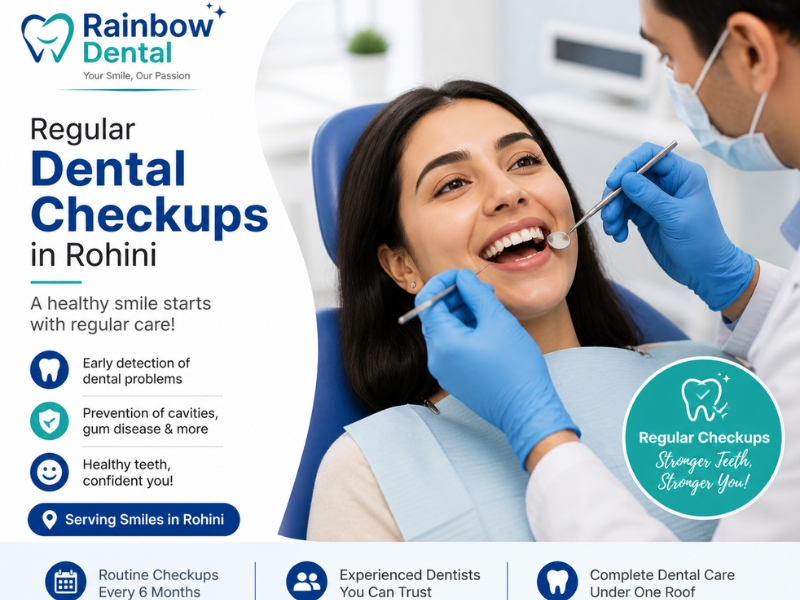 regular dental checkups in Rohini