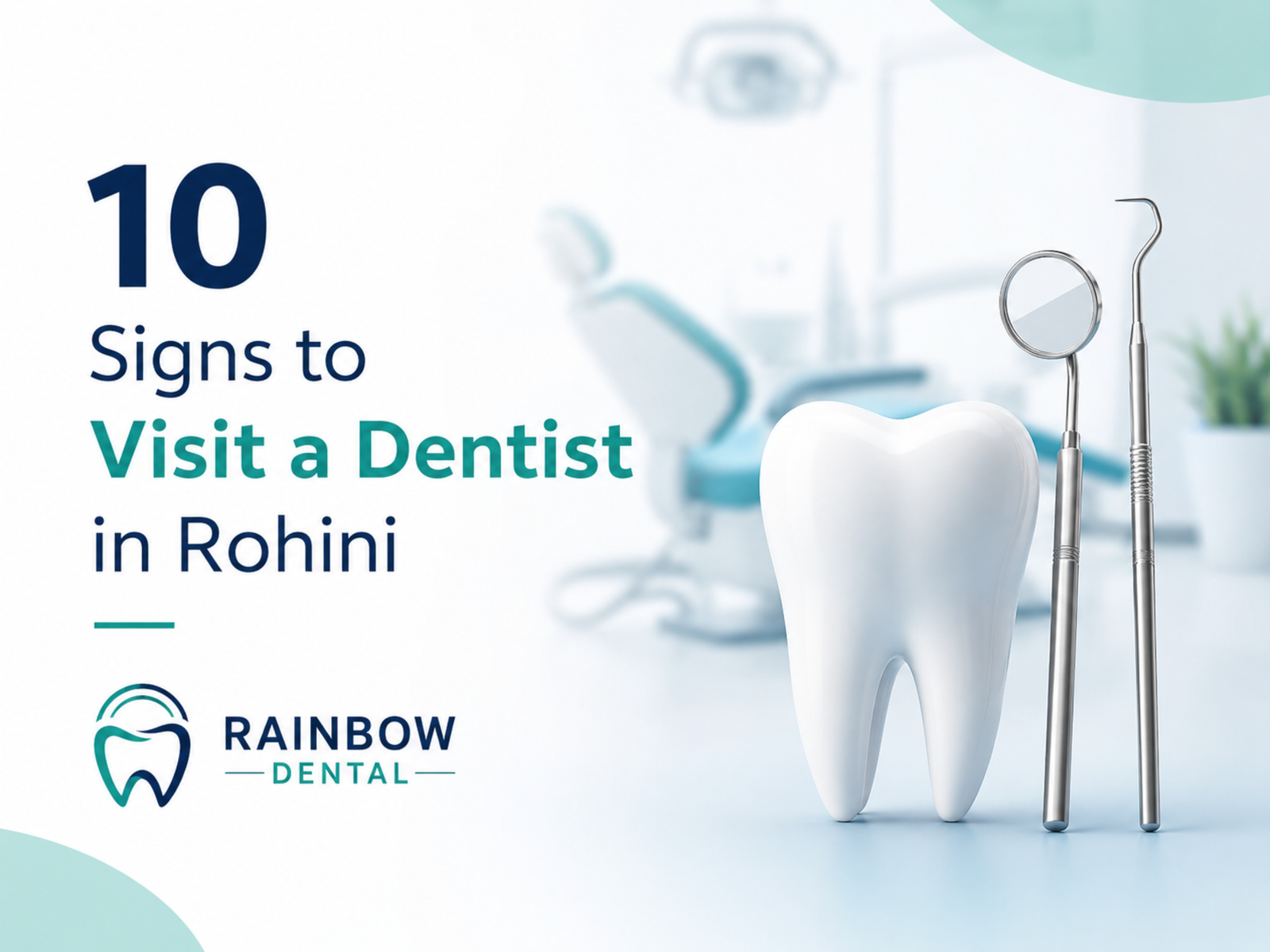 Dentist in Rohini, Delhi helping patients maintain healthy teeth at Rainbow Dental