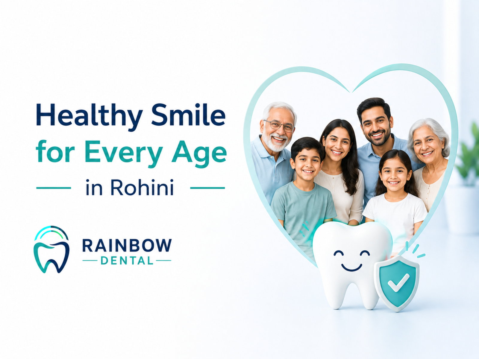 Healthy smile for every age at Rainbow Dental clinic in Rohini, Delhi