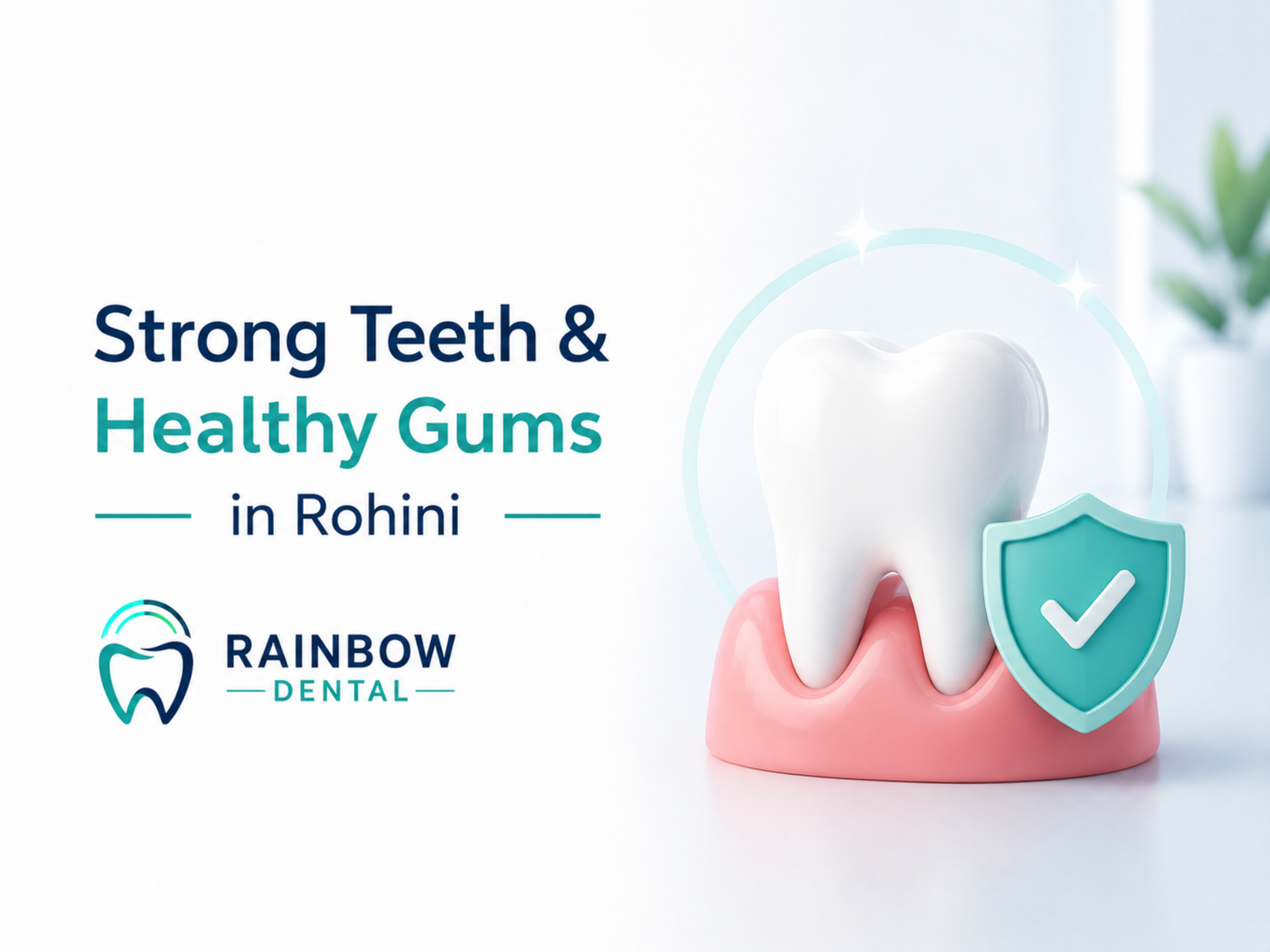 Healthy smile with strong teeth showing simple daily oral care habits at Rainbow Dental in Rohini, Delhi.
